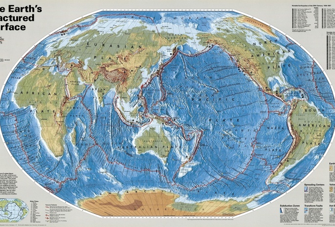 рельеф, земной, Карта, коры, координаты, острова, планета, материки