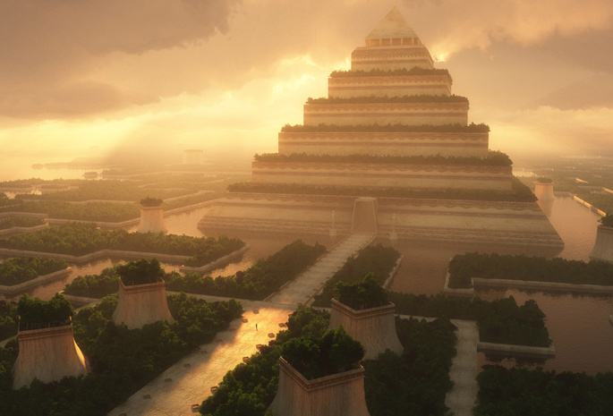 храм, день, Пирамида