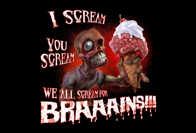 мороженое, Зомби, мозги