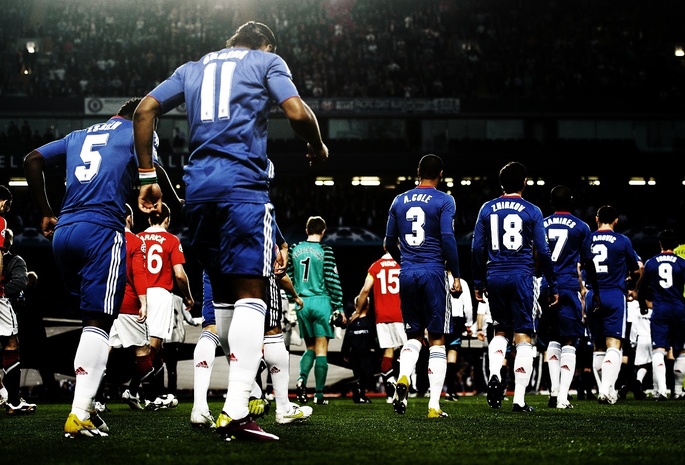 manchester united, drogba, ivanovic, zhirkov, cole, ramires, giggs, Chelsea, champions league