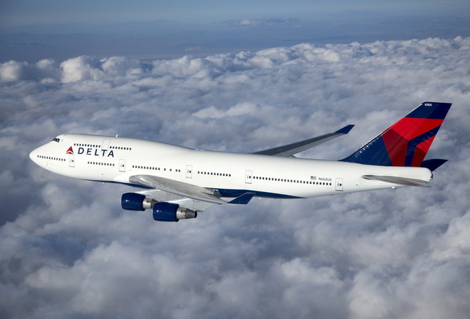 пассажирский, boeing, высота, небо, 747, Боинг, облака