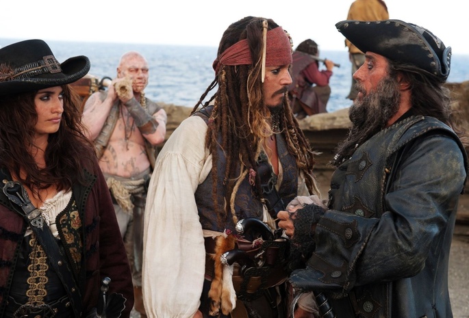 фильм, джек воробей, пенелопа крус, Pirates of the caribbean 4, анжелика, джонни депп, пираты карибского моря 4, пираты