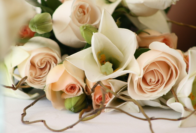 свадьба, красиво, Розы, цветы, романтика