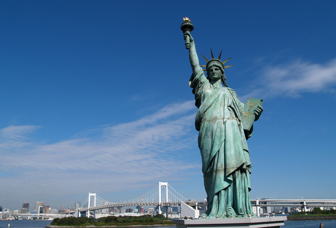 статуя свободы, city, , New york