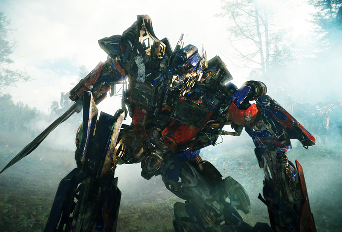 Transformers 2, the movie, optimus prime, forest battle, revenge of the fallen, shia labeouf