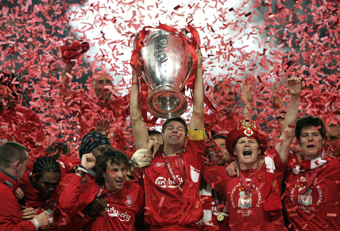champions league, Eurofinal, steven gerrard, england, captain, 2005, liverpool fc, uefa