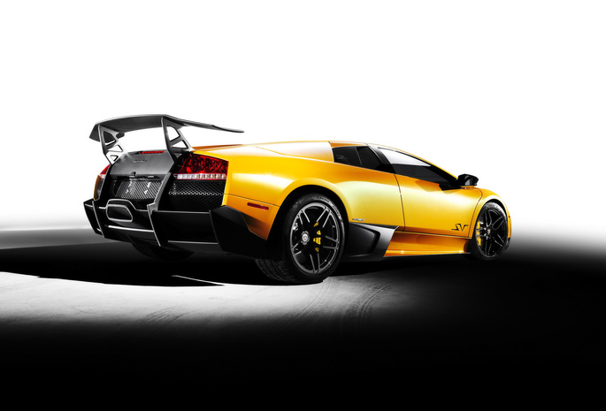 Lamborghini murcielago, ламборджини, жёлтый