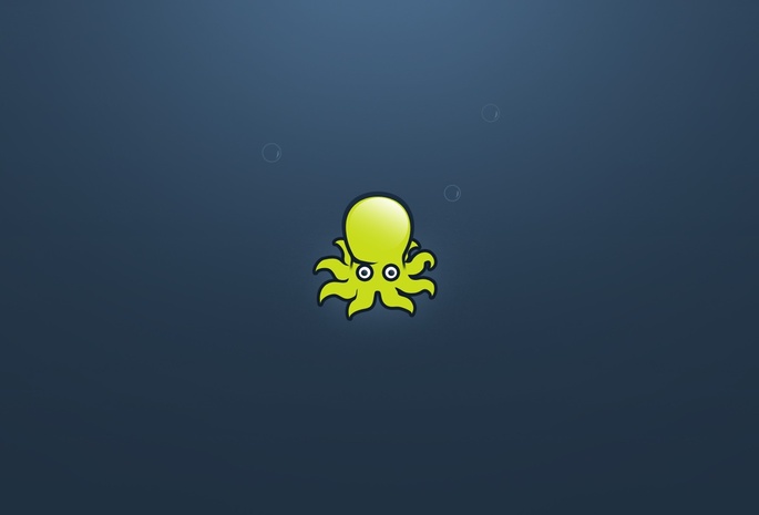 Осьминог, пузырьки, octopus