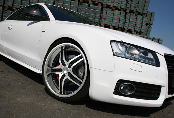 колесо, Audi a5, белый
