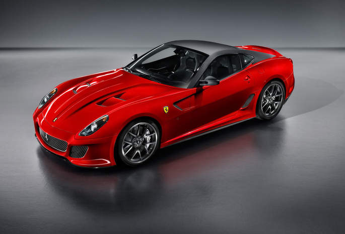 599 gto, Ferrari, спорткар, красный
