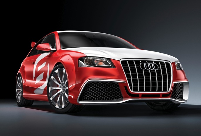 красный, Audi a3
