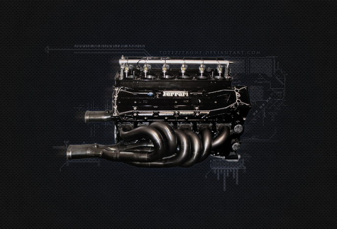 двигатель, ferrari, f1, 1995 f1 engine, Ferrari f1 engine