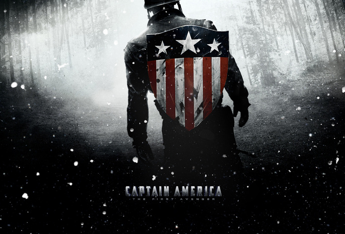 first avenger, Captain america, снег, капитан америка, кино