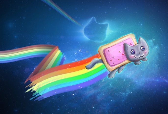 nyan-cat, Nyan, психодел