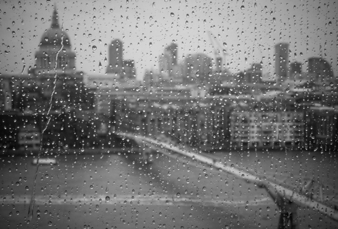 фото, обои, город, капли, дождь, белое, черное, Стекло