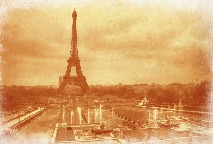 Париж, франция, эйфелева башня