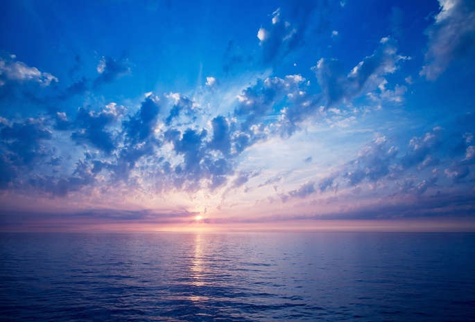 свет, обои, облака, небо, цвет, Море, солнце, горизонт
