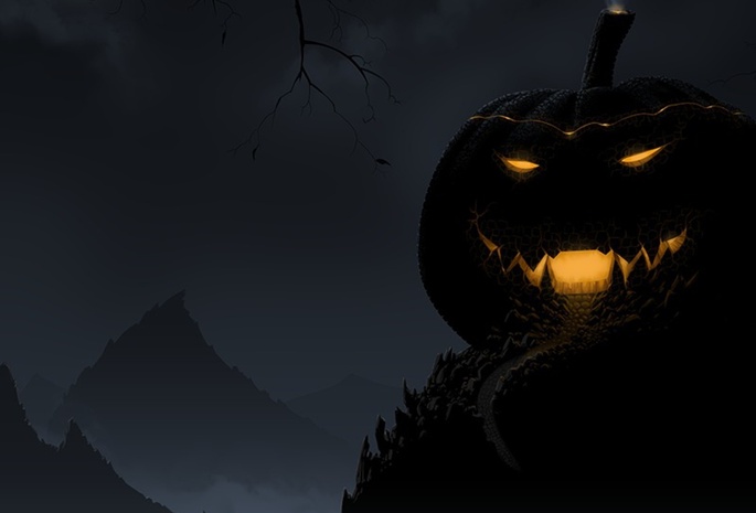 Halloween, тыква, мрак, хэллоуин, ночь, улыбка, pumpkin, свет, night