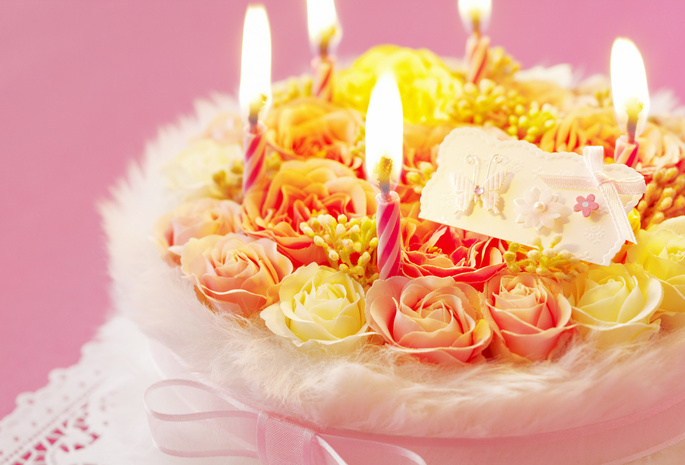 romantic, романтика, день рождения, свечи, Праздник, торт