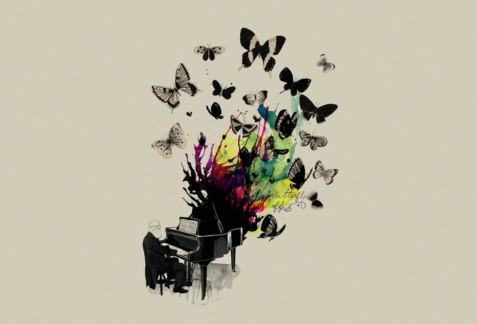 музыкант, music, музыка, piano, musician, butterflys, mathiole, Matheus lopes castro