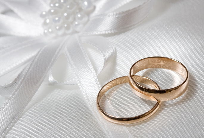 свадьба, Бантик, обручальные кольца, фон, белый