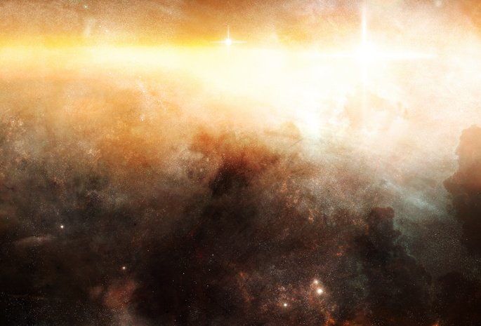 межзвездный газ, свет, nebula, Звездное скопление