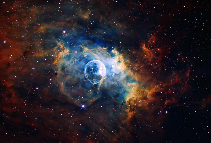 bubble, туманность, nebula, Ngc 7635, пузырь