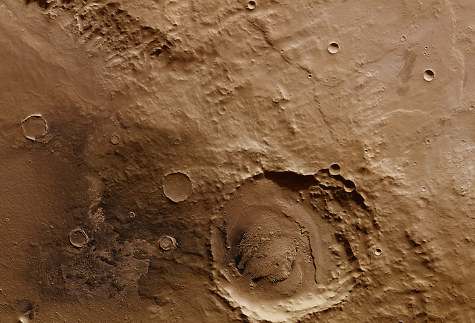 кратер, скиапарелли, Марс