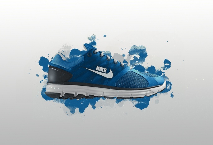 стиль, лого, бренд, спорт, краска, Nike, обувь, кроссовка