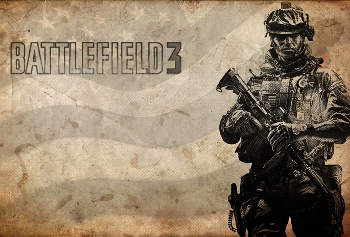 Battlefield 3, бумажные обои, солдат, m16a2