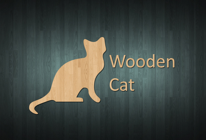 Cat, wood, wooden style, style, wooden cat