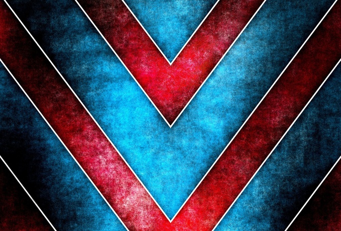 полосы, гранж, текстуры, красный, синий, Grunge background