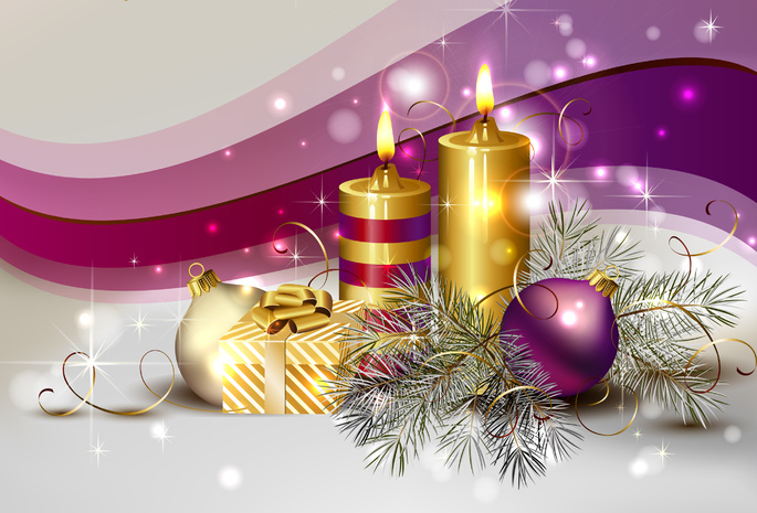 decoration, beautiful, delicate, cool, colors, candle, candles, balls, Ball, christmas, box, beauty