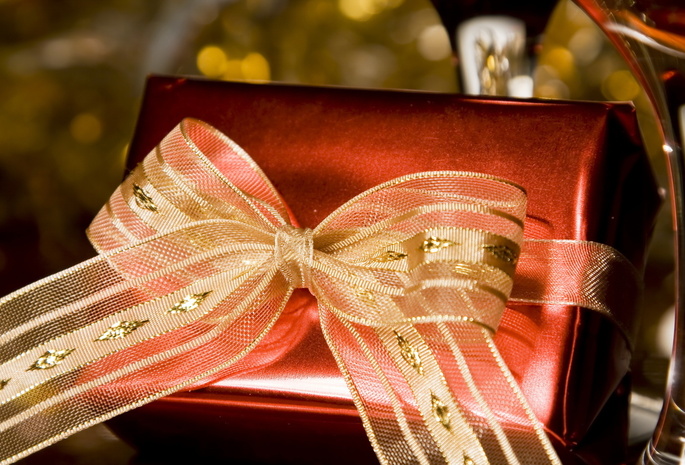 бантик, коробка, подарок, упаковка, Праздник, новый год