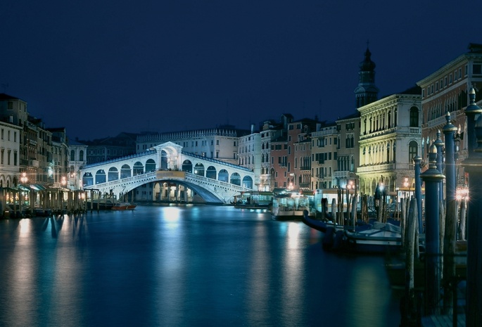 архитектура, italy, венеция, мост, здания, италия, Venice