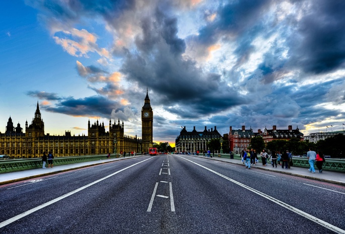 англия, london, england, uk, clouds, houses of parliament, Westminster palace, big ben