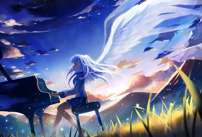 angel beats!, kanade tachibana, Аниме, ангельские ритмы