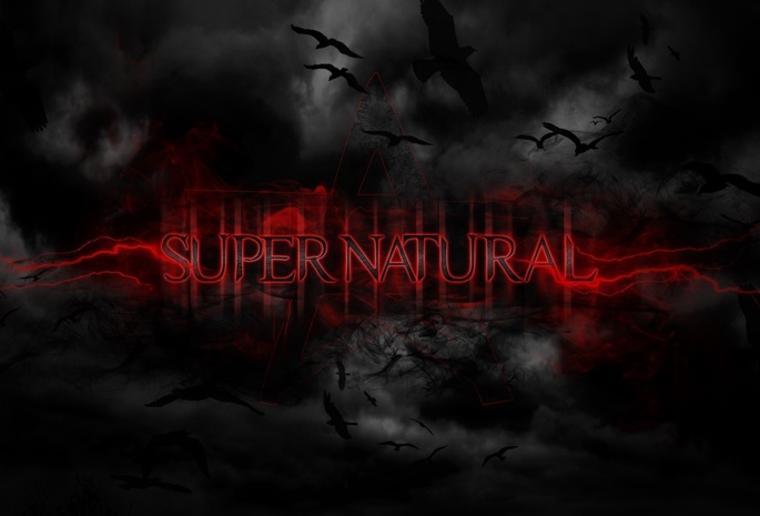 фон, Supernatural, черный, птицы, сверхъестественное