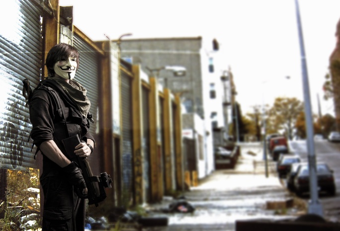 anon, анон, Anonymous, оружие, улица