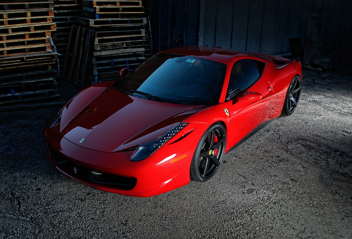Ferrari, vorsteiner, tuning, красная, феррари, 458 italia