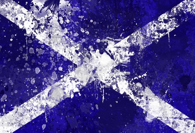 флаг, flag, Шотландия, flag, краски, scotland