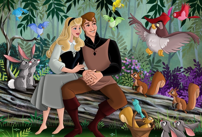 animated film, movie, fanart, aurora, fairytale, Sleeping beauty, walt disney, princess, phillip