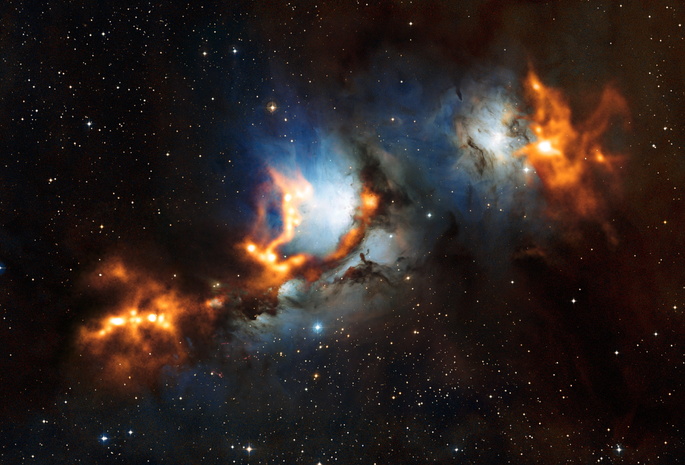 туманность, Messier 78, созвездие, орион