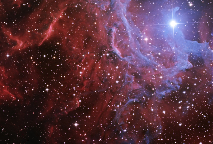 Ic 405, пламенеющей звезды, пламя, туманность, flamming nebula