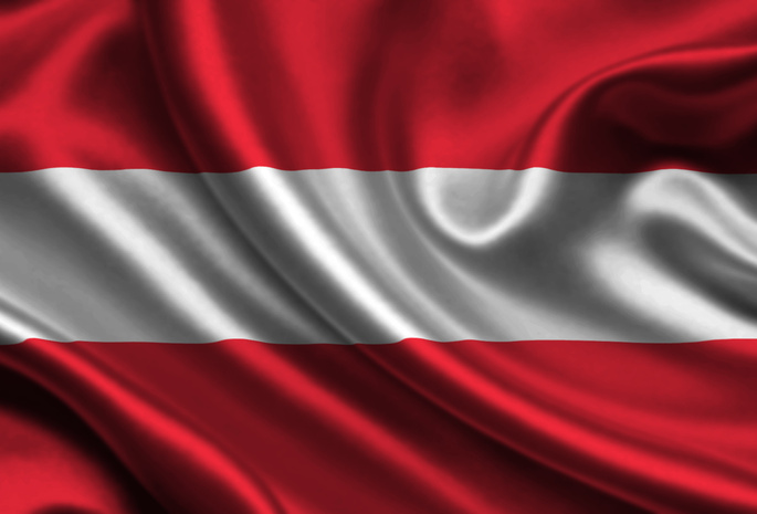 Austria, Satin, Flag