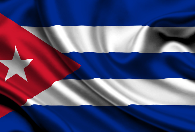 Cuba, Satin, Flag