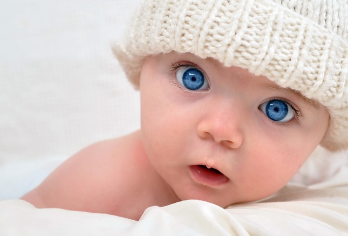 Baby, Child, Blue, Eyes