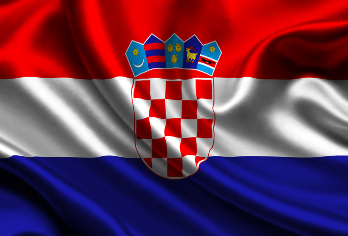croatia, satin, flag
