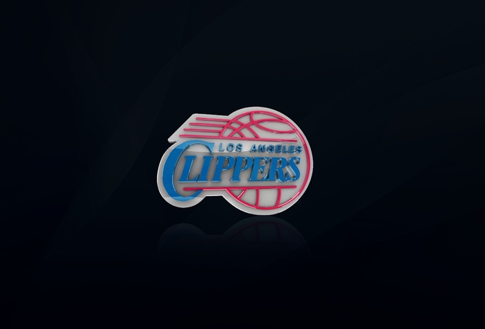 логотип, черный, nba, Los angeles clippers, баскетбол, ножницы, фон