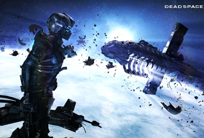 2013, game, dead space 3, космос, космический крабль